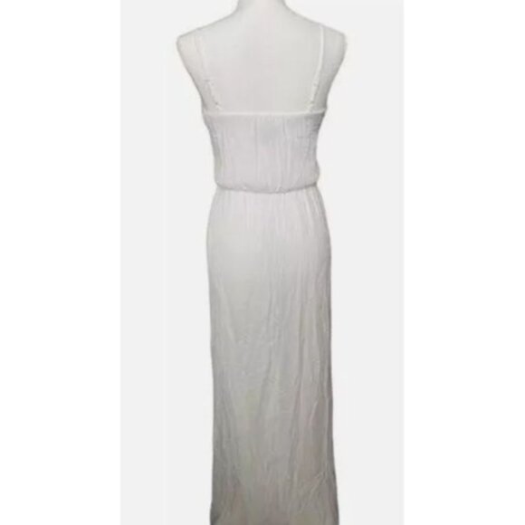 iZ Byer White Maxi Dress With Ruffle Front Straps XL - Picture 4 of 14